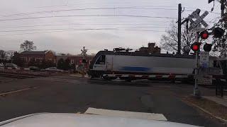 WAITING FOR THE TRAIN AT THE LORRAINE AVENUE CROSSING IN MONTCLAIR