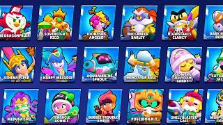 ALL 636 SKINS in Brawl Stars With New Backgrounds | #ClassicBrawl Update