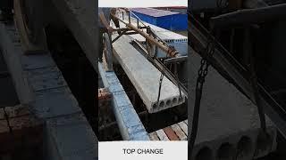 The process of install hollow core concrete slab #construction #site #goodtools #smartwork #craft