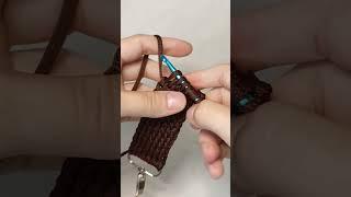Вязаный ремень для сумки крючком #crochet #крючком #handmade