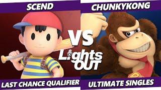 Lights Out TOP 8 - Scend (Ness) Vs. ChunkyKong (Donkey Kong) Smash Ultimate - SSBU