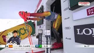 Juan del Campo  - Gurgl men's slalom, Nov 18, 2023, both runs #weliveskiing #weareskiing @atomic