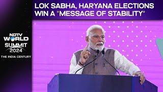 PM Modi At NDTV World Summit | Lok Sabha, Haryana Elections Win A "Message Of Stability": PM Modi