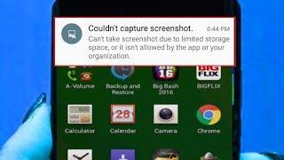 How to Fix Couldn’t Capture Screenshot Due to an Error Limited Storage in Android