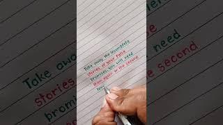 Bitter Truth With Neat And Clean Handwriting ।। How To Write Good Handwriting ।। ️️️