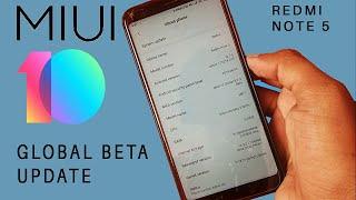 Install MIUI 10 Official Global Beta ROM on your Redmi Note 5/Redmi 5 Plus