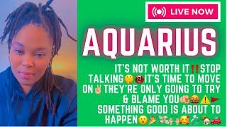 Aquarius️Cry NowLaugh LaterThey Really Want To Blame YOU️Something Good Is About 2Happen