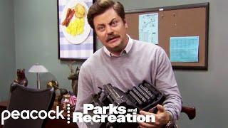 Ron Swanson's Typewriter (He's Super Jazzed) - Parks and Recreation