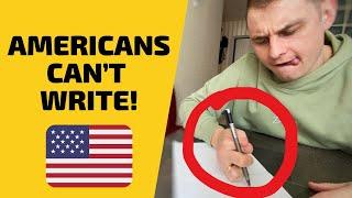 How do AMERICANS hold a PEN?