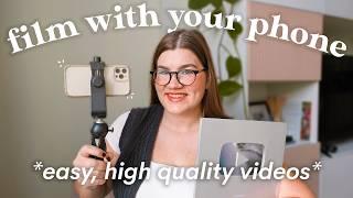 How I film high quality videos with my iPhone | settings, gear + more