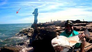 These FISH were Hungry! Jetty Fishing Catch & GRILL Fish Tacos