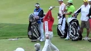 Eduardo Molinari - Golf Swing in Slow Motion (Reverse View)