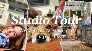 Art Studio Tour of my Life in a Warehouse Studio