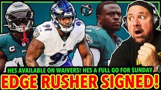 EDGE RUSHER SIGNED! HES ON WAIVERS! COULD EAGLES CLAIM HIM! AJ BROWN READY TO PLAY VS COWBOYS!