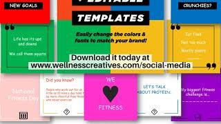 Fitness Social Media Content Mega Bundle