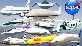 GTA V: Every NASA Plane Pack Autumn Fall Best Extreme Longer Crash and Fail Compilation