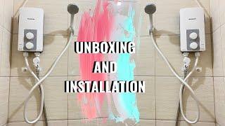 WATER HEATER INSTALLATION | Panasonic DH 3PL1 Electric Home Shower Unboxing | Filipina Momma