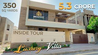 Inside Tour Precinct 8 350 Sq Yards Semi Corner Villa Bahria Town Karachi