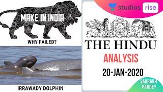 20-Jan-2020 | Daily Current Affairs | The Hindu Analysis | UPSC CSE 2020/2021/2022 | Saurabh Pandey