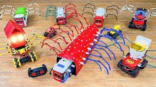 Upgrade SCARY SCHOOL BUS Spider Leg Eater, LIGHTNINGMCQUEEN SKIBIDI TOILET Head Eater, MONSTER TRUCK