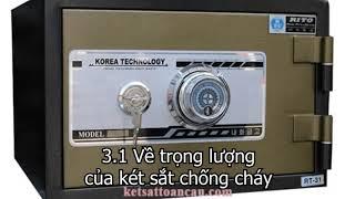 Két sắt chống cháy - Mua giá tốt nhất hiện nay chỉ có ở Két Sắt Toàn Cầu