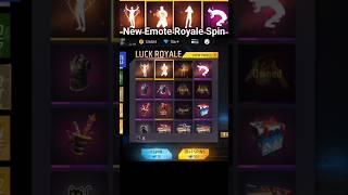 New Emote Royale Spin || Free Fire Emote Royale Spin #freefire #shorts