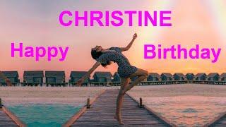 Happy birthday wishes Christine