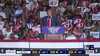 Former President Trump visits Las Vegas for campaign rally