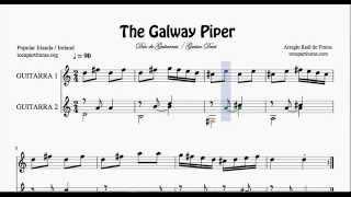 The Galway Piper Partitura de Dúo de Guitarra Duet Guitar Sheet Music