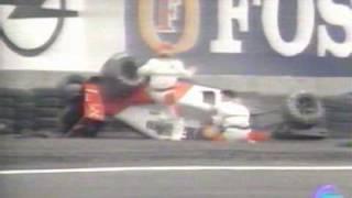 F1   1991   Ayrton Senna Mexico City   Crash