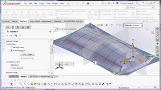 SOLIDWORKS - Freeform Tool