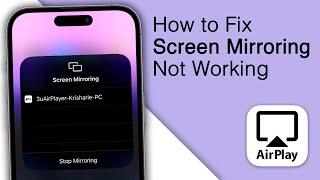 How to Fix Screen Mirroring iPhone to TV Not Working! [2023]