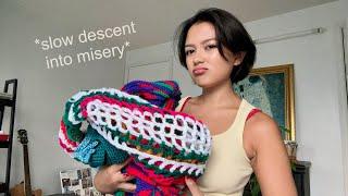 finishing all my wips | crochet (& life) vlog