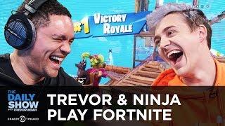 Trevor & Pro Gamer Ninja Play Fortnite on Mixer | The Daily Show