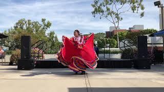 Day of the dead folklorico dancing at CSULB  Red Dress