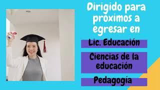 Programa de estudio para examen ceneval en Ciencias de la Educación.