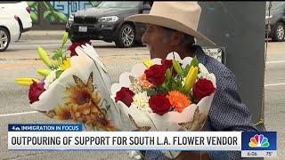 South LA flower vendor grateful for outpouring of support