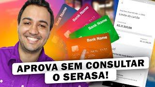 DESCUBRA Os 3 NOVOS CARTÕES QUE APROVANDO ATÉ NEGATIVADOS!