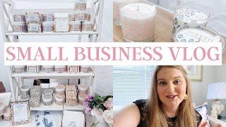 STUDIO VLOG // new candles, cutting soap, mid-week market, 2 days in Boston Seaport