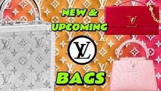 NEW LV BAGS  LV MONOGRAM CRYSTALS TRUNK LV x MURAKAMI LV CAPUCINES WOC LV CAPUCINES OSTRICH ROSE