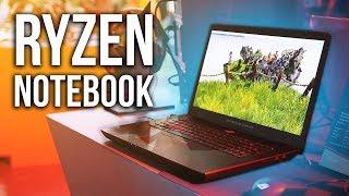 RYZEN 1700 + RX 580 ... in a GAMING NOTEBOOK!