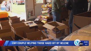 CNY couple helping those hit hard by Hurricane Helene