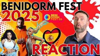 Benidorm Fest 2025 ALL 16 Songs REACTION | Spain | Eurovision 2025