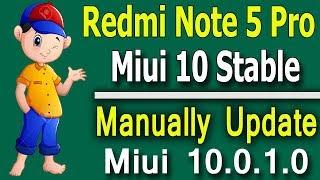 Redmi Note 5 Pro Miui 10 0 1 0 Update Manually Update