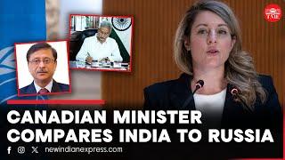 India-Canada Row: Indian diplomats in Canada on notice says Canada Foreign Affairs Minister