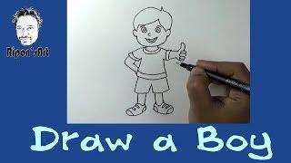 How to draw a boy easy| Ripon's Art