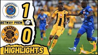 SUPERSPORT UNITED vs KAIZER CHIEFS Goals & Extended Highlights| Betway Premiership 2024/25