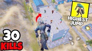 Highest Jump Record With Wolf Goes Extremely Wrong • (30 KILLS) • BGMI Gameplay