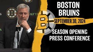 Bruins'  Front Office Host Season Opening Press Conference