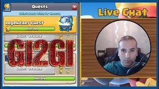 CLASH ROYALE - LEGENDARY CHEST QUEST OPENING ქართულად